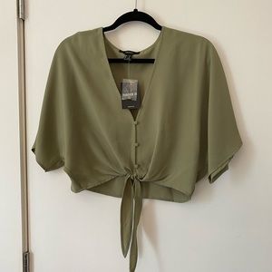 Never worn light crop top